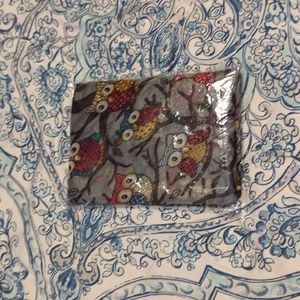 NWOT Owl Print Circle Scarf